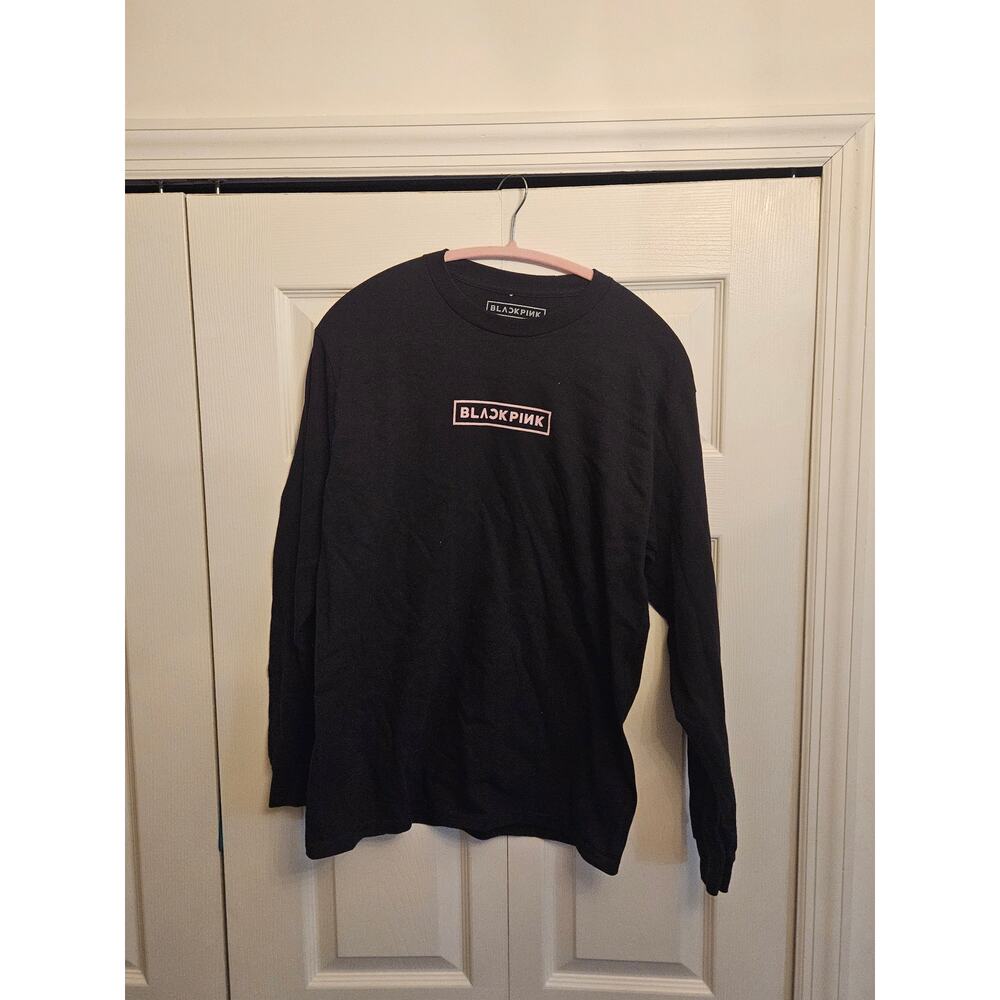 YG Blackpink Born Pink World Tour 2023 Black Long Sleeve Official Band Tee Med